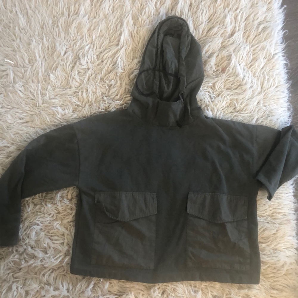 Cute Army Green Sweatshirt